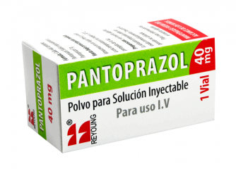 Pantoprazol 40 mg, Polvo para Solución Inyectable