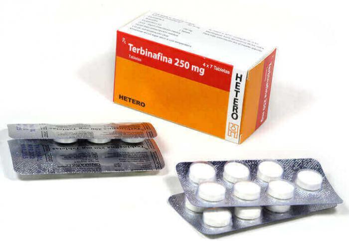 Terbinafina 250 mg, Tabletas BP